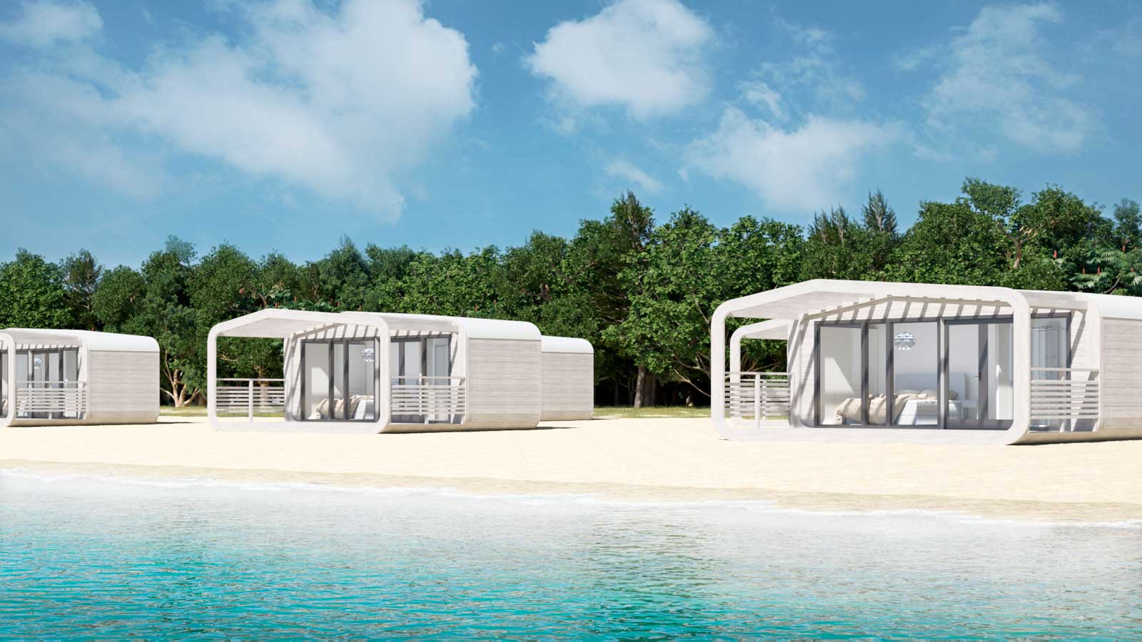 Modular homes for resort